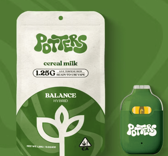 1.25g Cereal Milk (Hybrid) Ready-to-Use Live Resin Vape - Potters