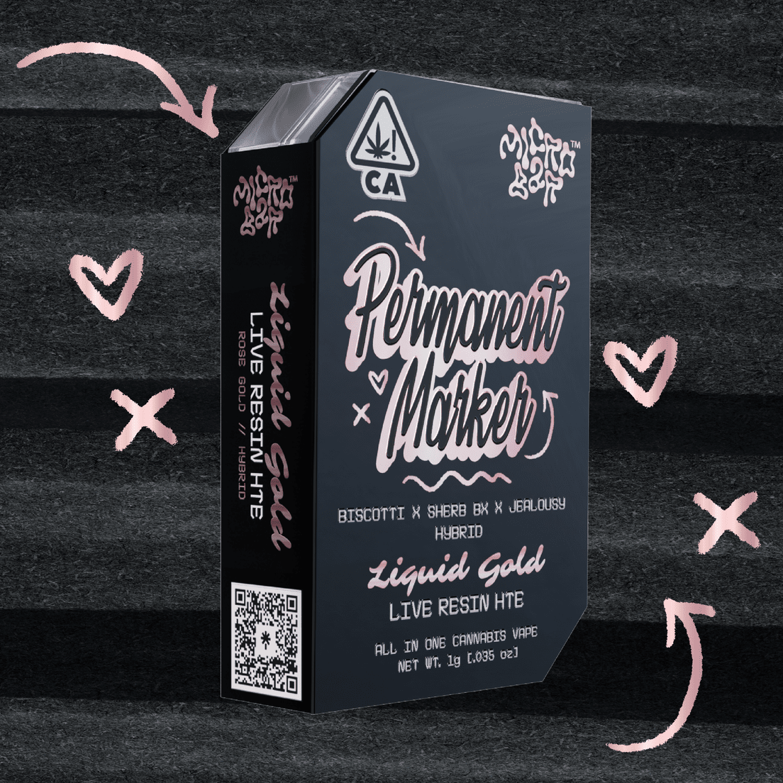 Micro Bar- Permanent Marker Live Resin Disposable 1g (H)