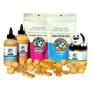 Baked Bowwow - Peanut Butter Puffs - 275mg CBD Dog Treats
