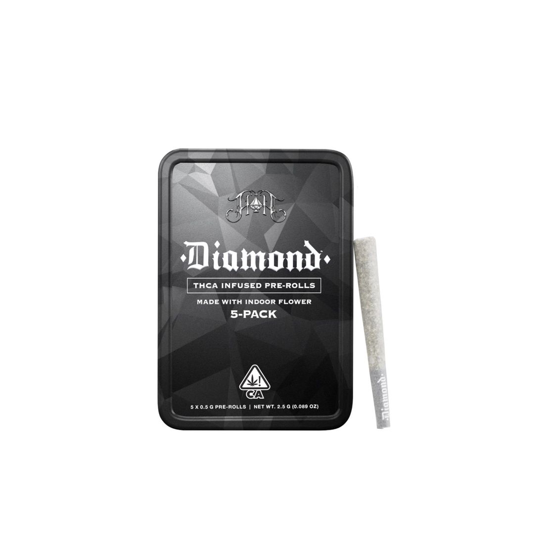 Heavy Hitters- Cannabis Bros White Fire OG 43 x ZBX Diamond Infused Prerolls 5pk 2.5g (I)