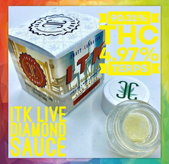 IRON TRIANGLE KUSH 1g LIVE DIAMOND SAUCE CRAFT CANNA