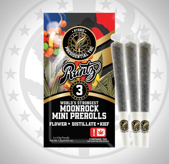 Presidential Moon Rock Mini Prerolls 3pk (Runtz))