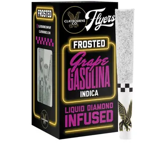 Claybourne Co. - Grape Gasolina Flyers Frosted Infused Pre-Rolls - 5ct