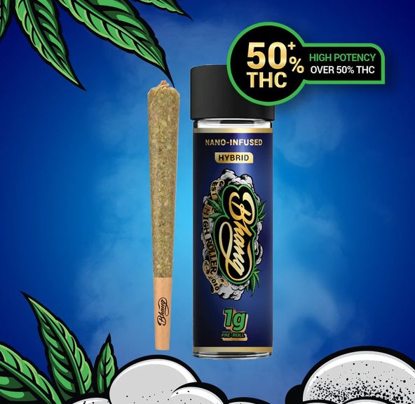 Bhang Fig Bar 1g Infused Pre Roll 54%