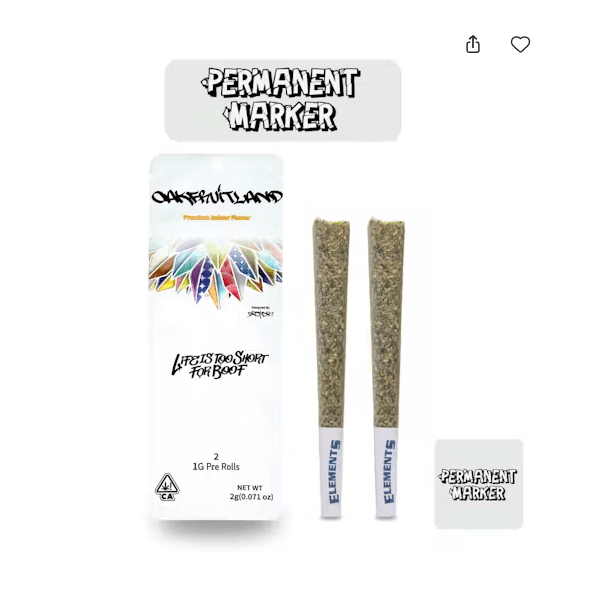 Oakfruitland - Permanent Marker Dual Pack Preroll 2g