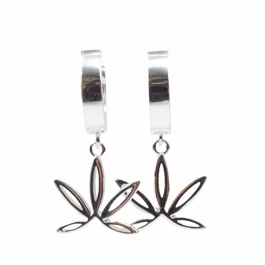 CAFE Silver Earrings 1 Pair