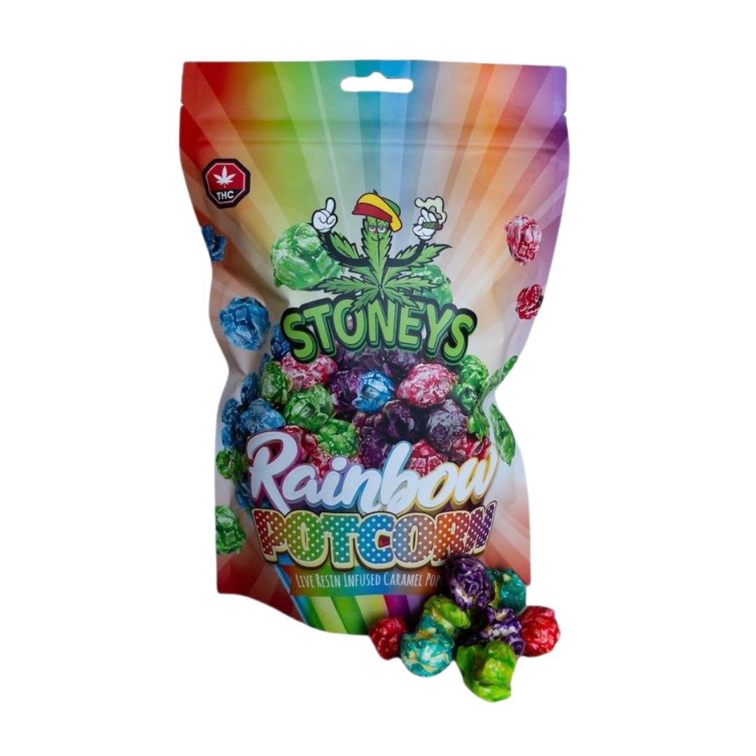 100mg THC Infused Rainbow PotCorn by Stoneys