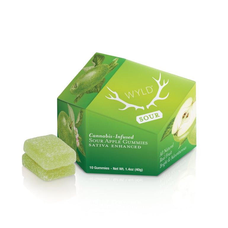 WYLD - Sour Apple Gummies - Sativa - [100mg]