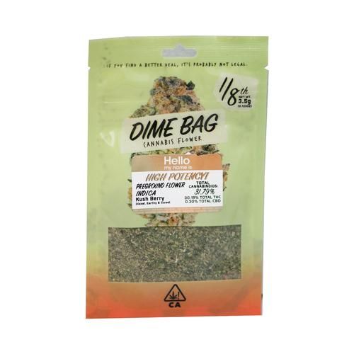 A. Dime Bag 3.5g Pre Ground Flower - Love Potion