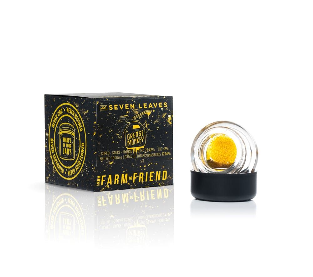 1. Friendly Farms x Seven Leaves 1g Cured Diamonds - Grease Monkey (H) *SALE*