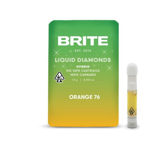 Brite Labs Orange 76 1g Liquid Diamonds Cartridge 81%