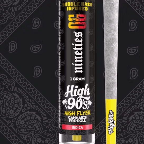 Nineties OG High Flyer Bubble Hash Infused Pre-Roll