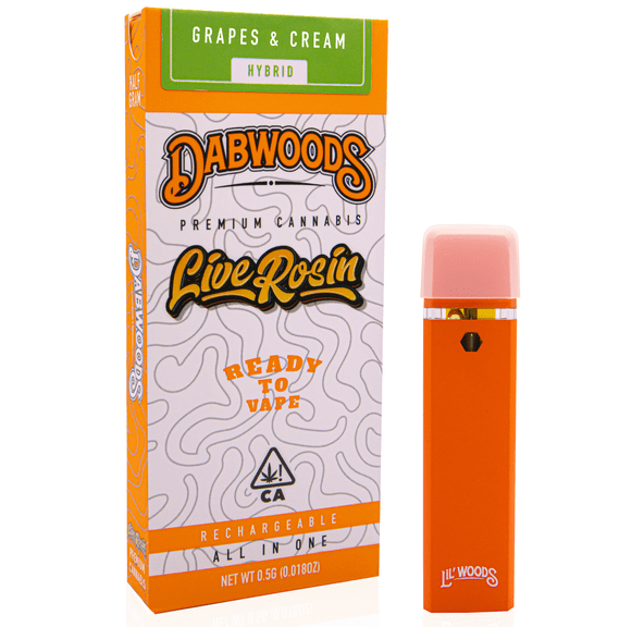 Dabwoods | AIO Vape | .5g | Rosin Lilwoods | Grapes & Cream
