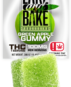100mg Single Gummy - Green Apple