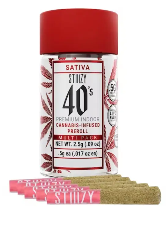 Stiiizy - Blue Dream Infused Prerolls (40's) - 5 Pack