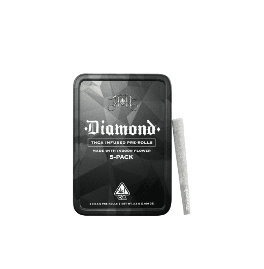 Heavy Hitters Diamond Infused Pre-roll 5pk Apple Tartz 2.5g