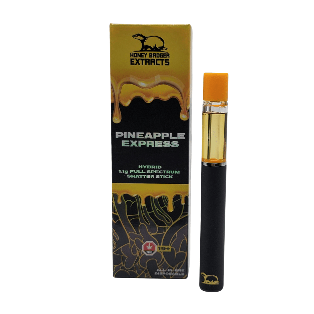 Pineapple Express - 1.1G Disposable Shatter Pen by Honey Badger