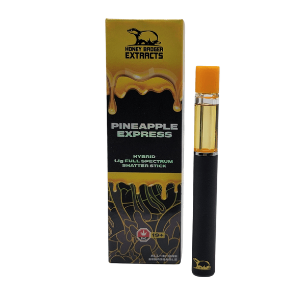Pineapple Express - 1.1G Disposable Shatter Pen by Honey Badger