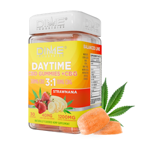 DIME STRAWNANA 3:1 CBD:CBG DAYTIME GUMMIES 1200MG