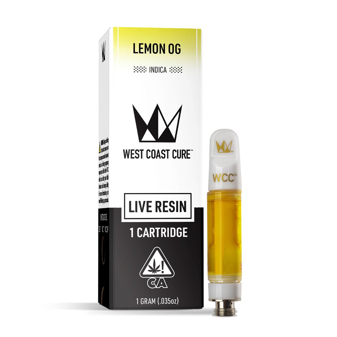 West Coast Cure - Lemon OG Live Resin Cartridge - 1g