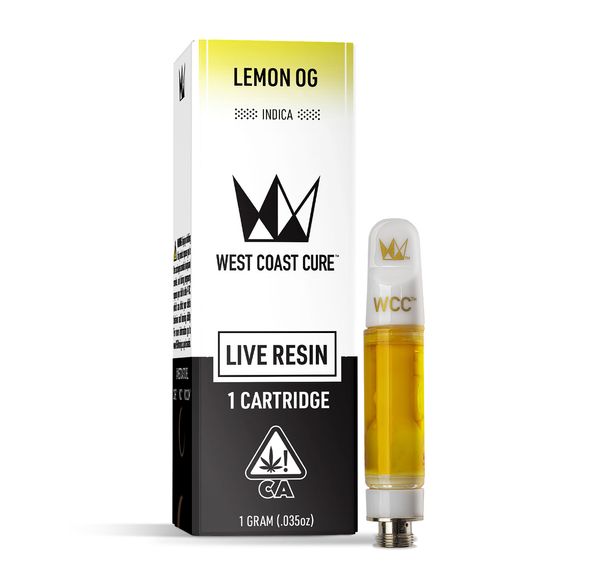 West Coast Cure - Lemon OG Live Resin Cartridge - 1g