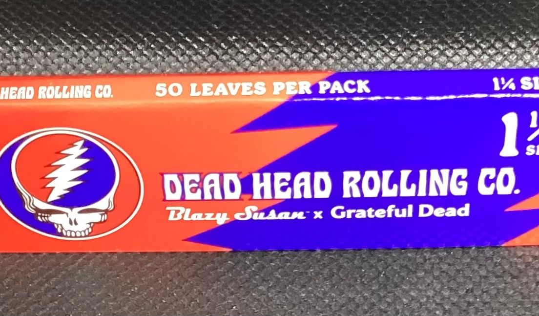 AFG Distribution- Blazy Susan x Grateful Dead- Rolling Papers- Dead Head Rolling Company- 50 pack- 1 1/4"