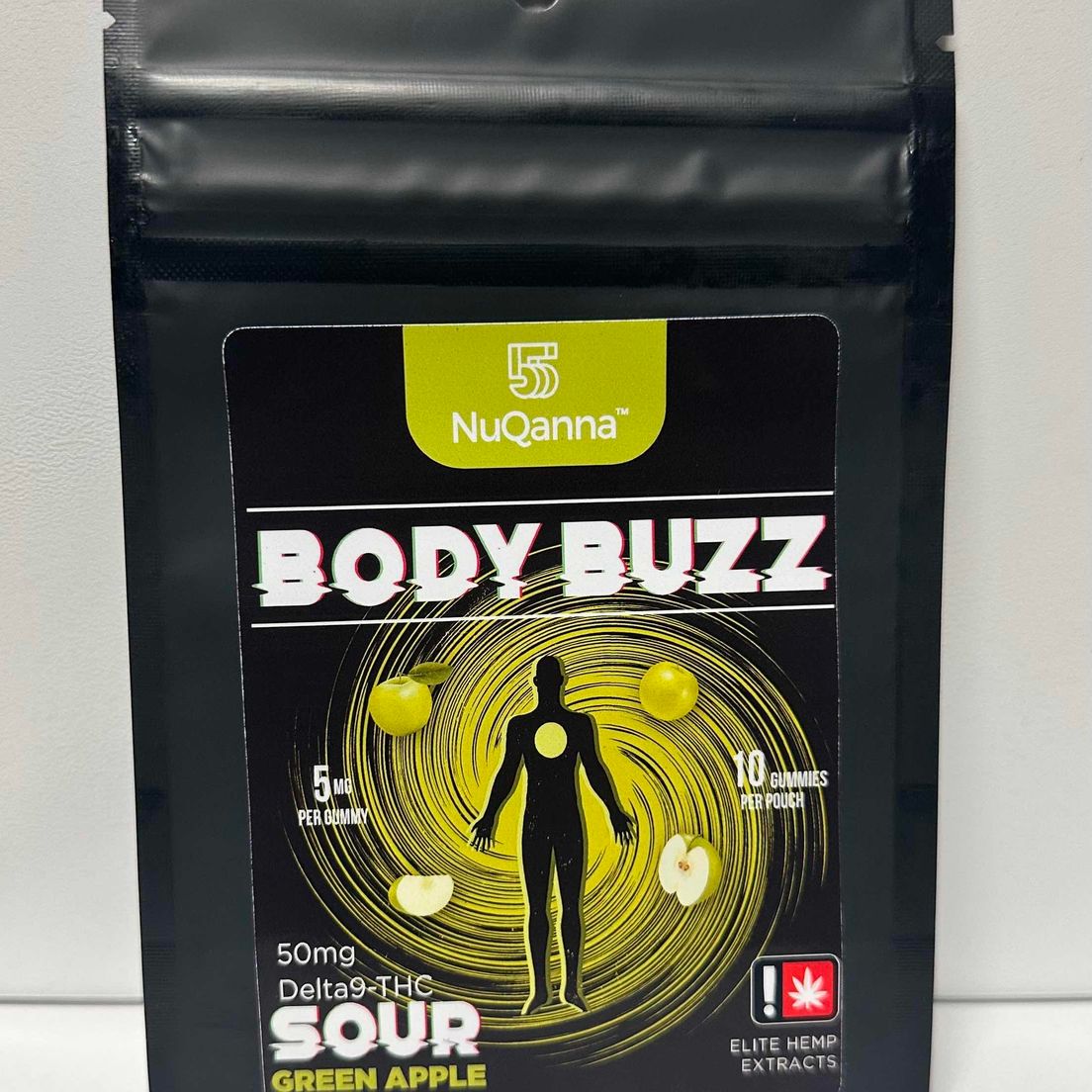Body Buzz Gummy: Sour Green Apple D9