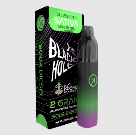 Live Resin Black Hole Green Disposable Vape Pen (Sour Diesel)