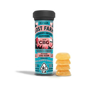 Lost Farm Gummies - White Peach x White Widow x White CBG 10:10 - 100mg 36.00 g