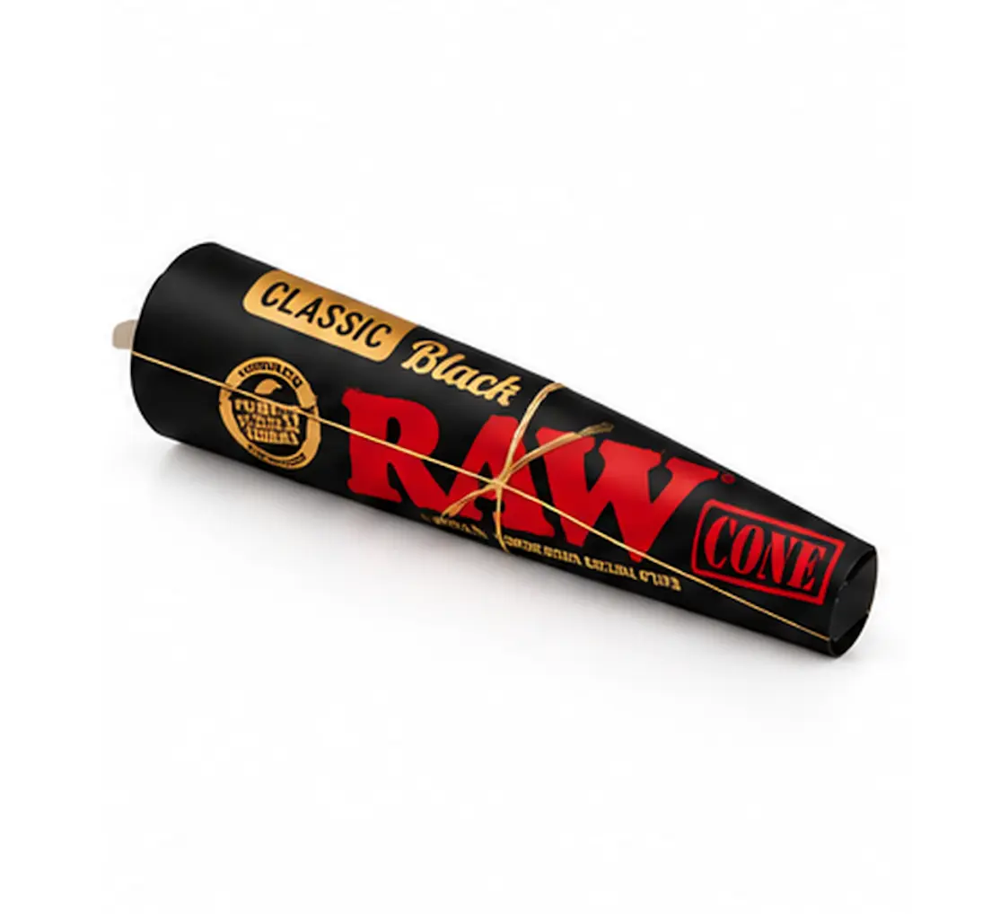 1 1/4 Black Cones 6 Pack by RAW