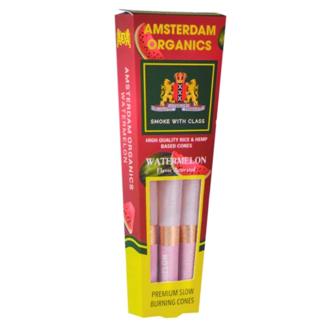Amsterdam Organics: WATERMELON flavor King size pre-rolled cones