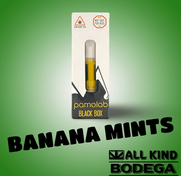 Banana Mints 1g Cured Resin Vape Cart (@pamolab)