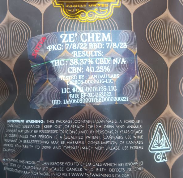 E-Farms Premium Flower - Ze'Chem - 14g