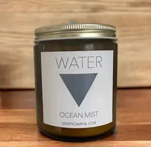 Water Element Hemp-Wick Soy Candle