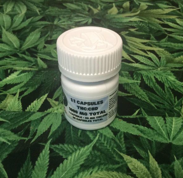 Coastal Remedies THC/CBD Capsules 1:1 - 1000mg