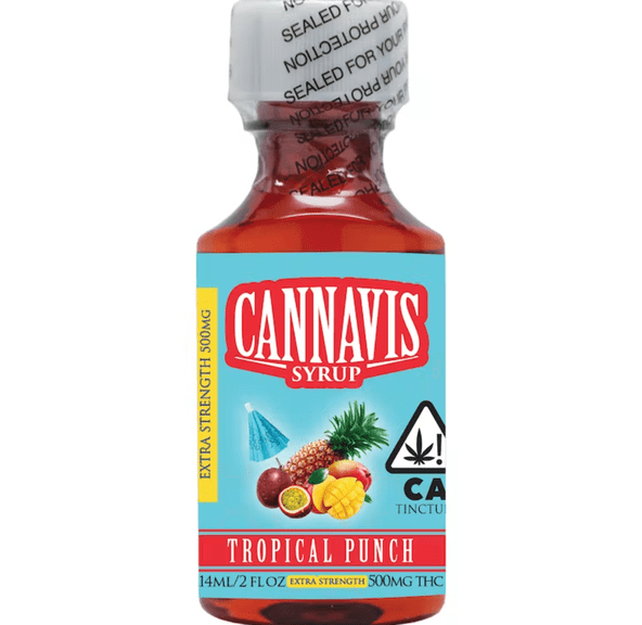 500mg Tropical Punch Syrup Tincture - CANNAVIS