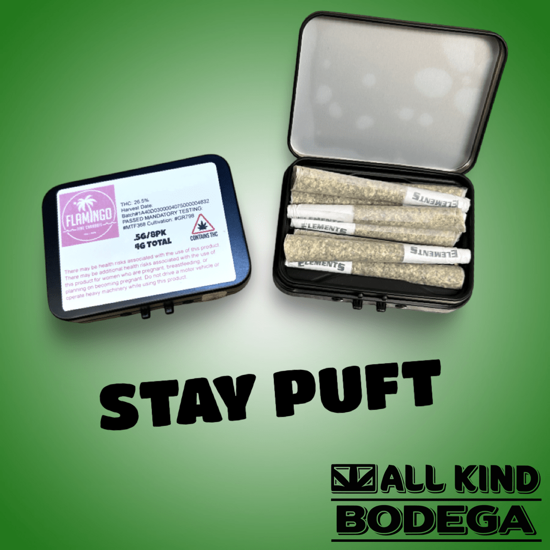 Stay Puft .5g Preroll 8 Pack (Total Weight 4g) (@flamingomaine)