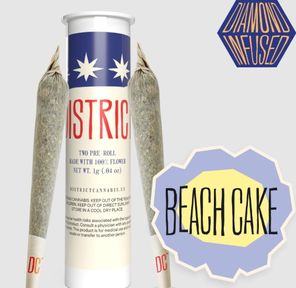 Preroll- Beach Cake Diamond Infused 1g