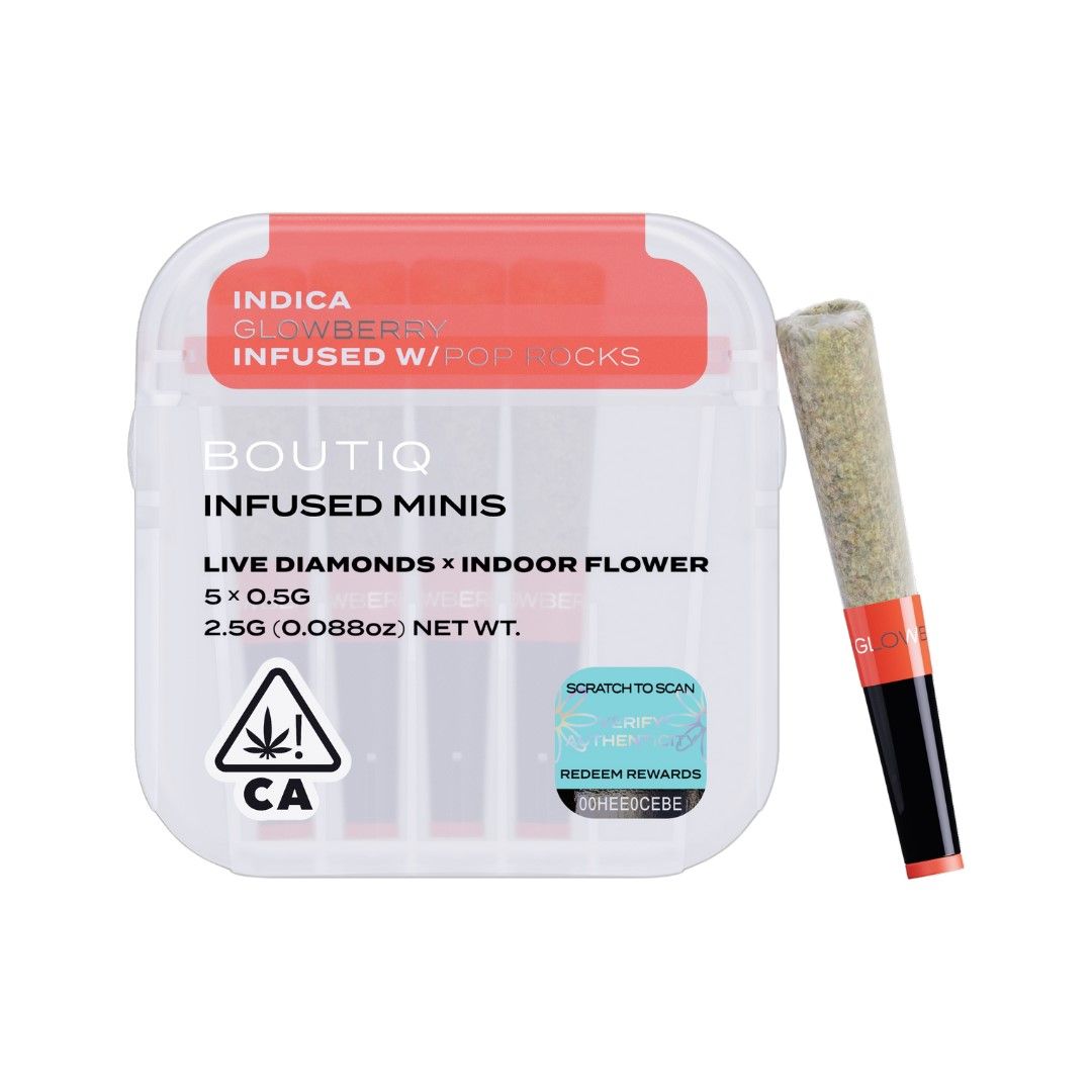 Boutiq Infused Mini Pre-roll 5pk Glowberry 2.5g