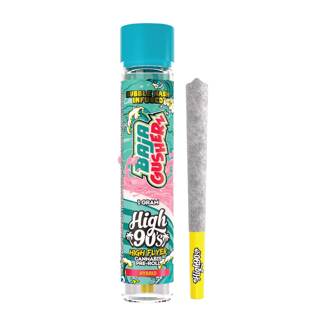 High 90s | Infused Preroll | 1g | Bubble Hash | Baja Gusherz