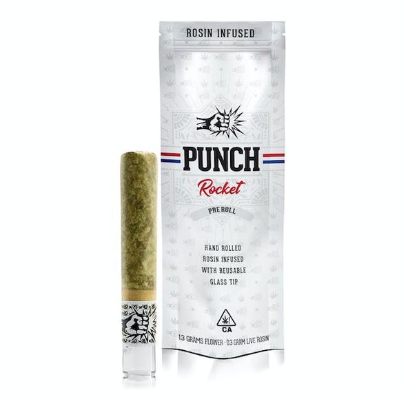D. Punch Rocket: Rosin Infused 1.6g Pre-Roll - Biscotti x Platinum OG (H)