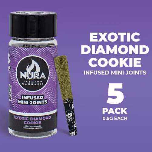 Exotic Diamond Cookie | Infused Mini Joints | 5pk