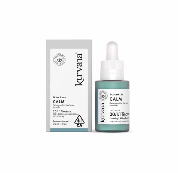1. Kurvana Botanicals Tincture - Calm 20:1:1 CBD/CBN/THC *SALE*