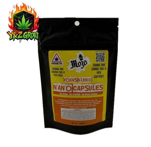 Mojo Nano Capsules - 500 MG (50MG each) Focus Blend
