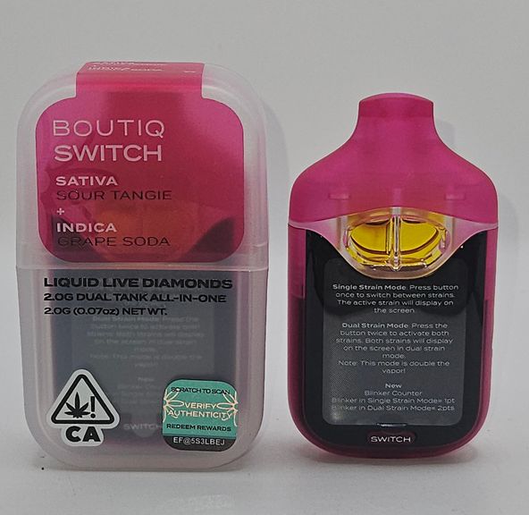 Boutiq - Disposable - Switch - Sour Tangie x Grape Soda - 2g