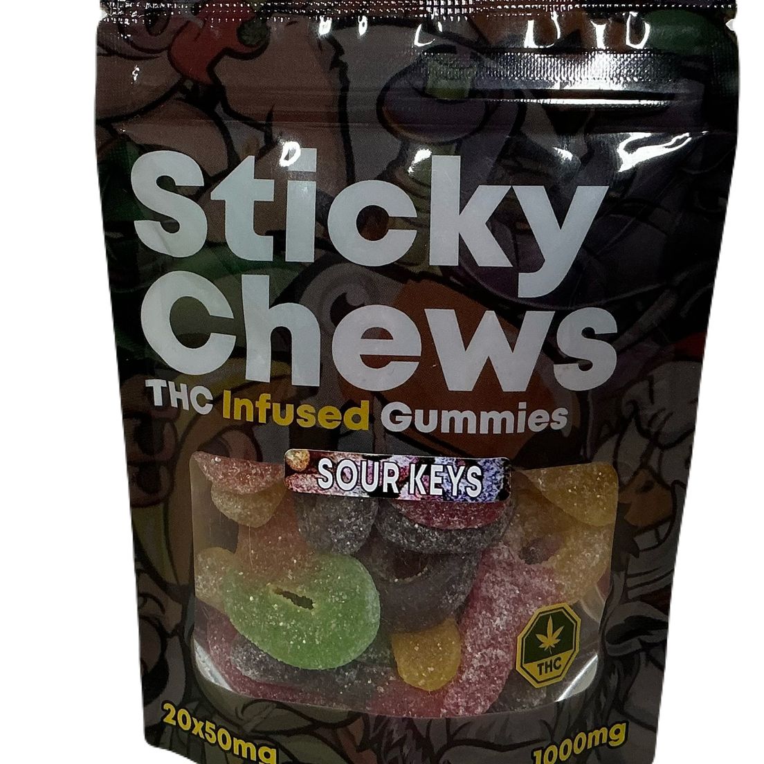 九州パンク　GAI Confuse VIOLENT PARTY オムニバステープ Sticky Chews THC Gummies 1000mg at Lucky Leafs Gaming & dispensary