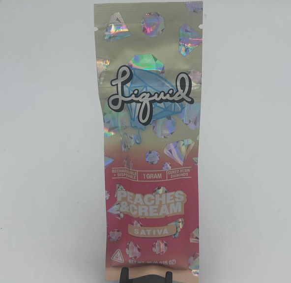 Peaches & Cream Cured Resin Diamonds 1g disposable