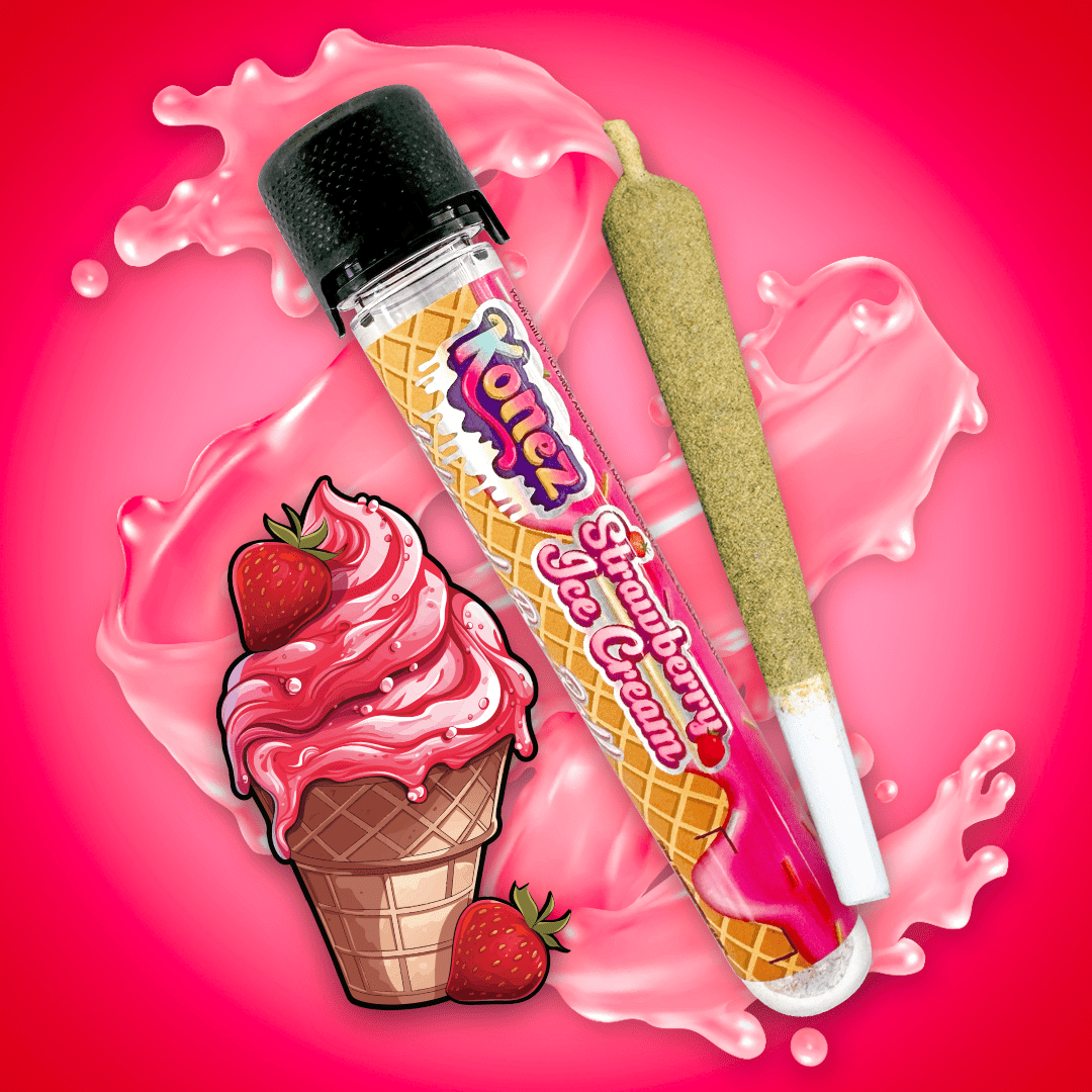 KONEZ Strawberry Ice Cream Infused Pre Roll 1.2g