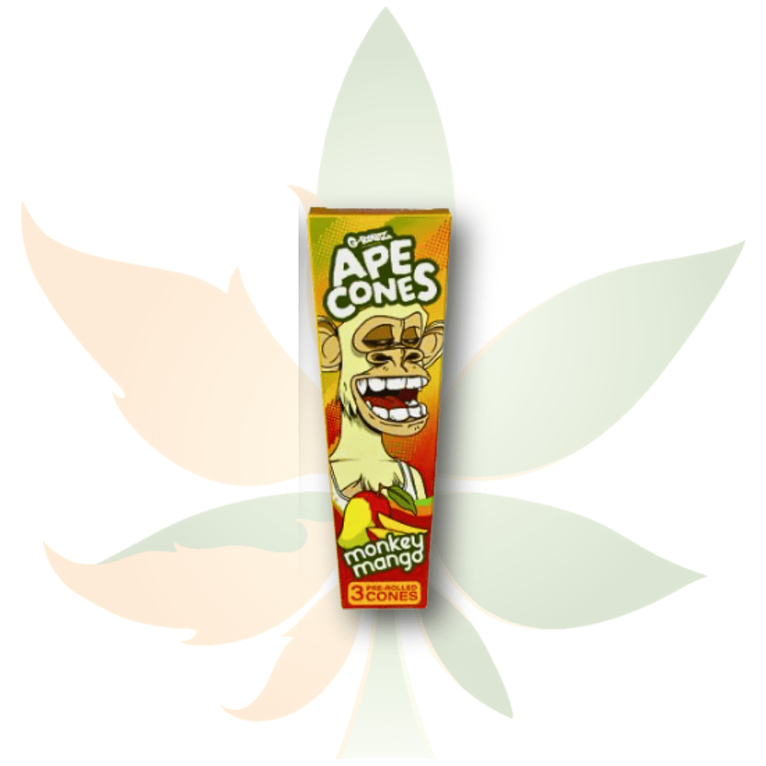 G-Rollz Ape - King Size 3 Pack Of Cones - Monkey Mango