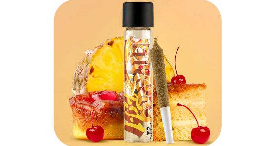 JETPACKS - FJ-1 Infused Pineapple Upside Down Cake Pre-Roll (1G Infused, THCA Concentrate & Kief Covered)